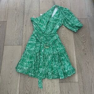 Jonathan Simkhai One Shoulder Green Dress